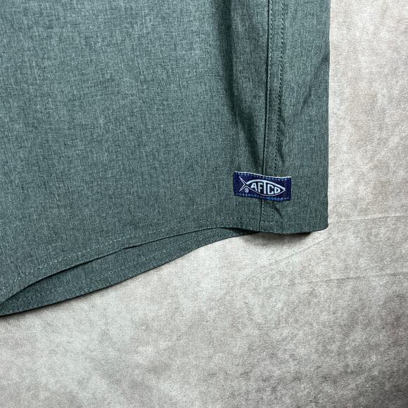 AFTCO Performance Fishing Shorts Mens 40 Gray AFTech Outdoor Chino Flat‎ Front - Picture 2 of 9